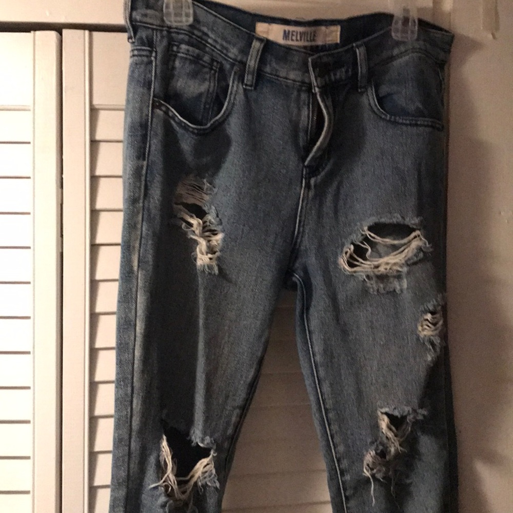 Brandy Melville ripped denim jeans